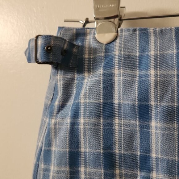 Princess Polly blue Plaid Mini Skirt size 10 - Picture 2 of 2